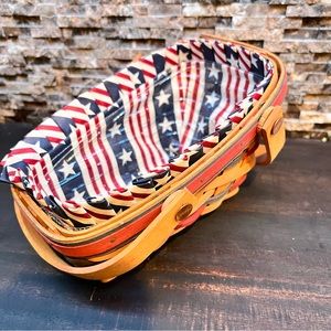 Longaberger vintage 1996 All American Summertime Basket Combo Americana w/Liner